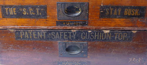 Late 19thC Stay Busk Haberdashery Cabinet