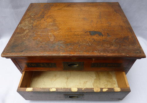 Late 19thC Stay Busk Haberdashery Cabinet