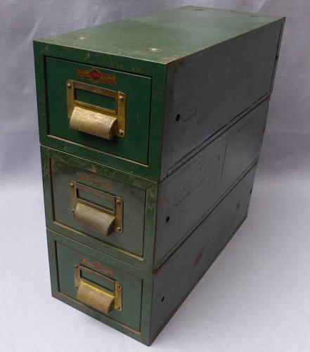 Set of 3 Criterion Industrial Steel Filing Drawers