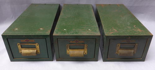Set of 3 Criterion Industrial Steel Filing Drawers