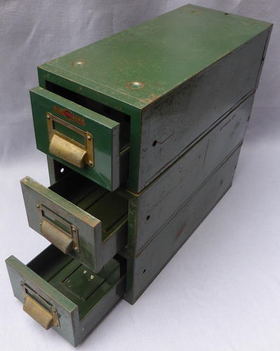 Set of 3 Criterion Industrial Steel Filing Drawers