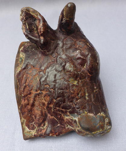 19th century butcher shop cast iron bull's head