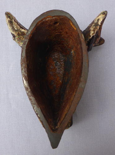 19th century butcher shop cast iron bull's head