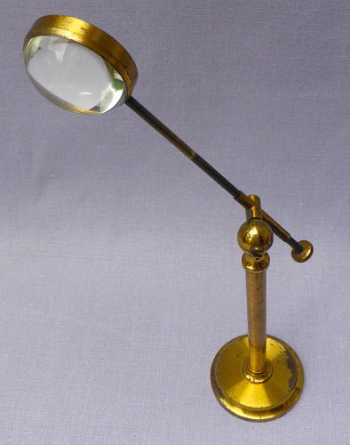 19thC bullseye bench condenser lens