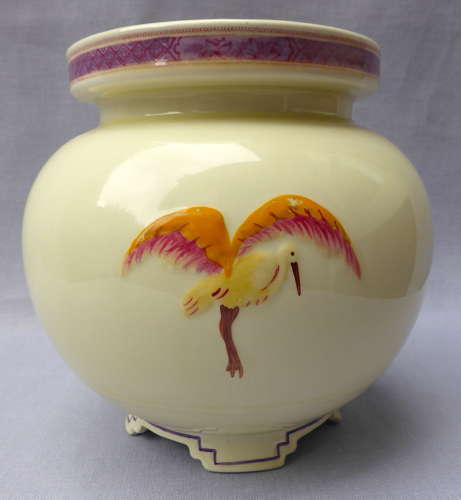 Large Snowfire Cream chemist jar early 20thC