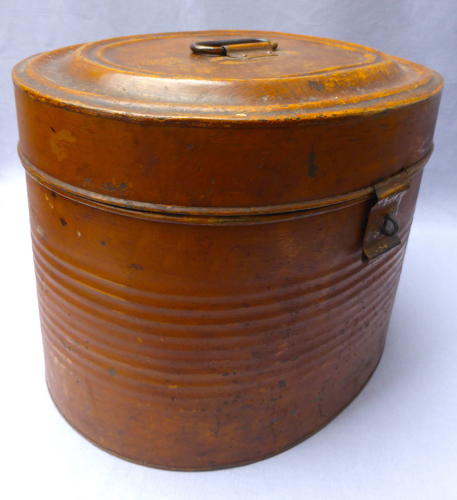 Victorian scumble glazed tin hatbox