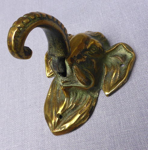Small Brass Elephant Door Knocker