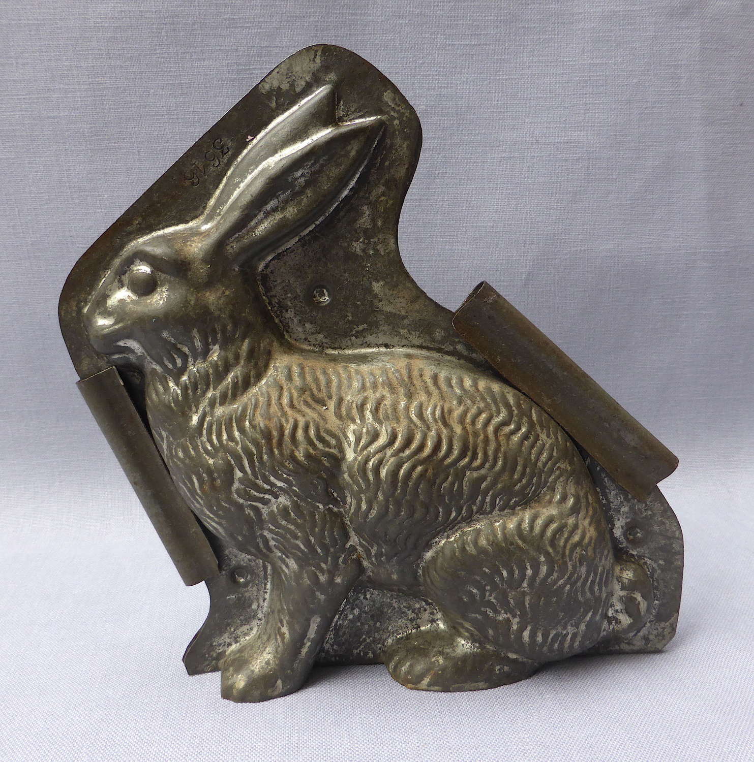 Antique Letang Fils Hare or Rabbit Chocolate Mould c1900
