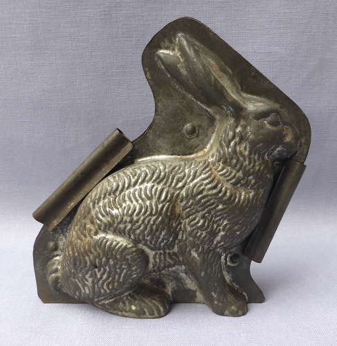 Antique Letang Fils Hare or Rabbit Chocolate Mould c1900