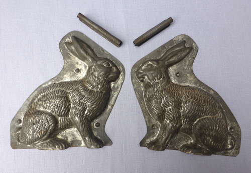 Antique Letang Fils Hare or Rabbit Chocolate Mould c1900