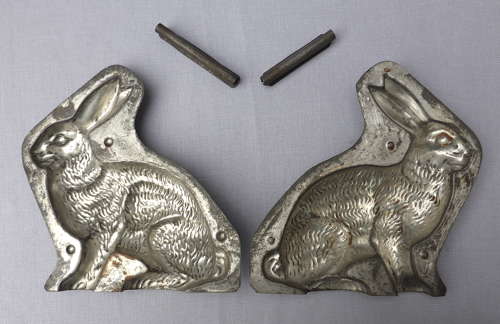 Antique Letang Fils Hare or Rabbit Chocolate Mould c1900
