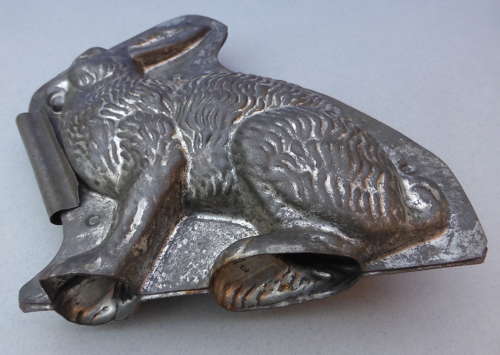 Antique Letang Fils Hare or Rabbit Chocolate Mould c1900