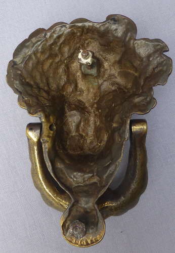 Early 20th Century Brass Athena Door Knocker