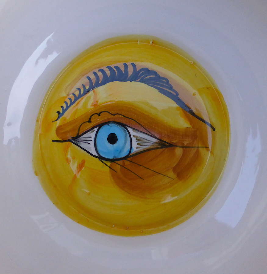 French Peeping Eye Wedding Chamber Pot Early 20thC