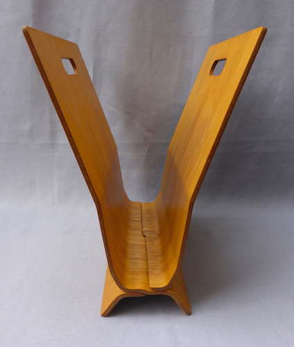 1960s Laminated Bentwood Magazine Rack