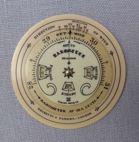 Early 20thC Negretti & Zambra Pocket Forecaster