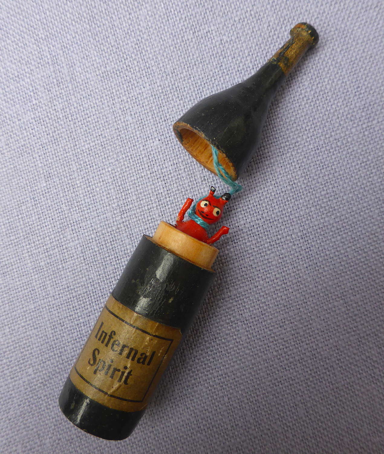 Little Devil in Infernal Spirit Bottle 1930s