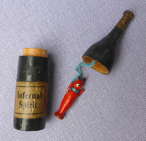 Little Devil in Infernal Spirit Bottle 1930s