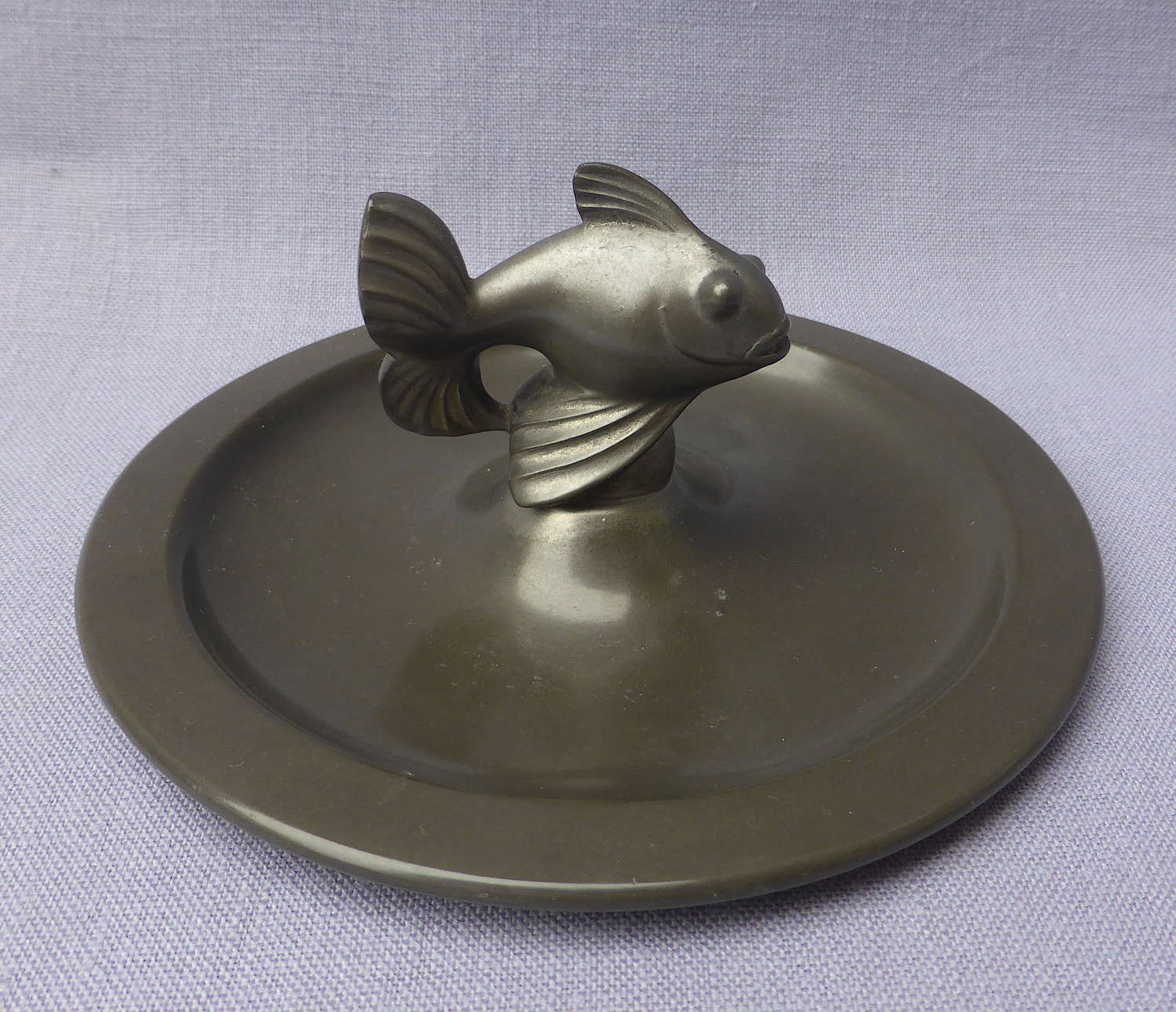 Just Andersen Danish Pewter Fish Dish 1930s