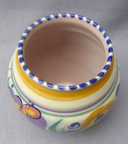 1930s Poole Pottery Fuchsia Vase