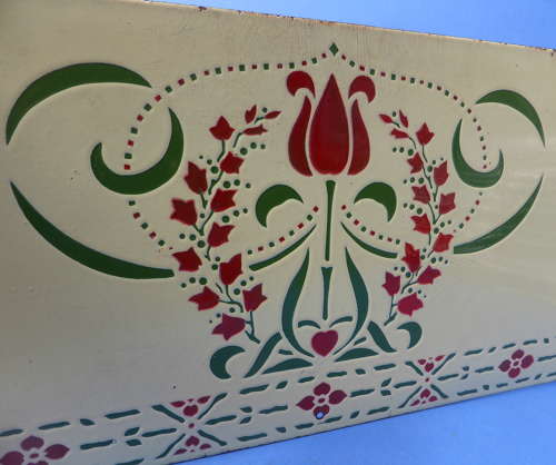 French Art Nouveau Enamel Splash Back Panel