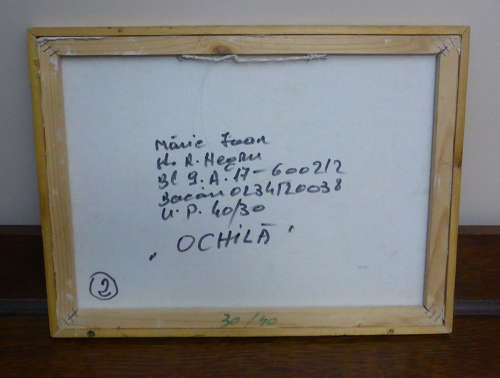 Signed Naive Folk Art Painting by Ioan Maric