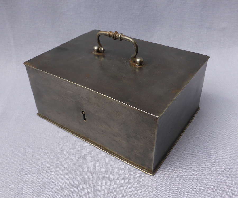 Early 20th Century French Steel Strong Box