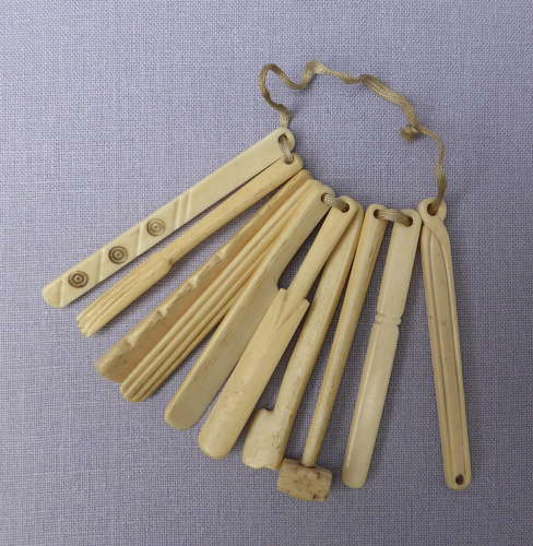 Set of Victorian Baby's Teething Sticks