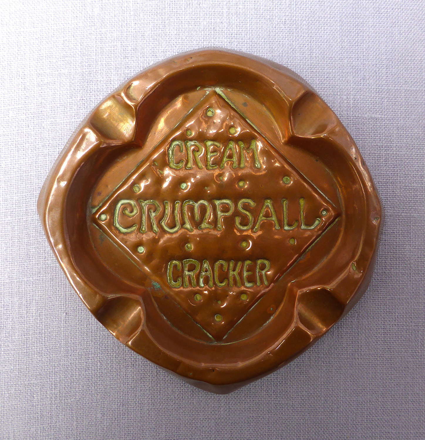 Copper Ashtray Advertising CWS Crumpsall Cream Crackers