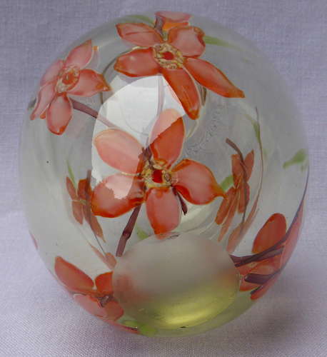 Mid 20th century cased glass vase