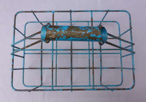 Vintage French Wire Bottle Carrier