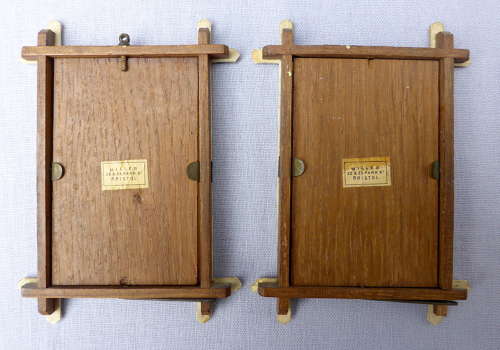 Pair of early 19thC miniature silhouette portraits