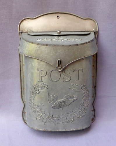 Attractive Galvanised Steel Post Box