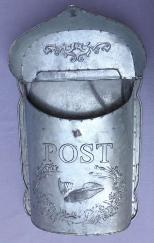Attractive Galvanised Steel Post Box