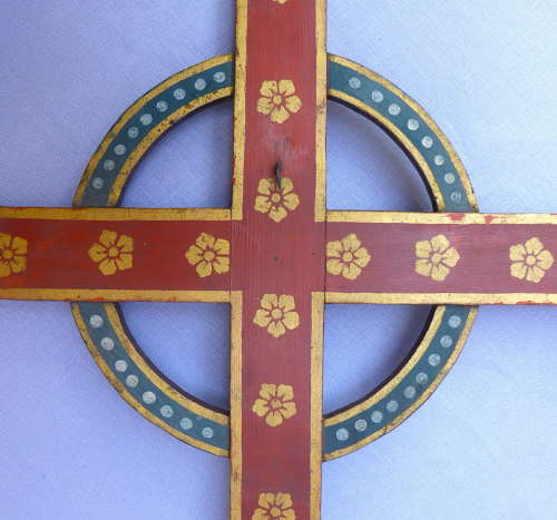 Painted Wooden Cross