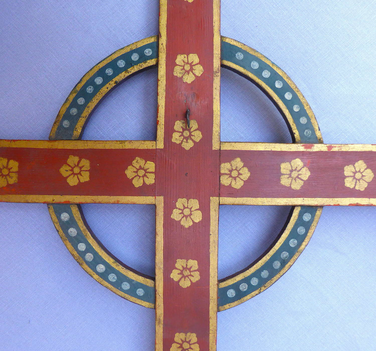 Painted Wooden Cross