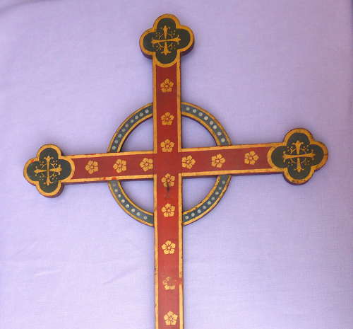 Painted Wooden Cross