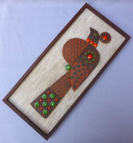 Hornsea Muramic Peacock Wall Plaque
