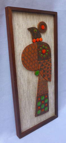 Hornsea Muramic Peacock Wall Plaque