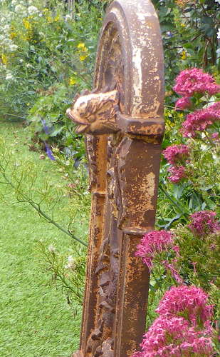 Victorian Cast Iron Dolphin Wall Fountain