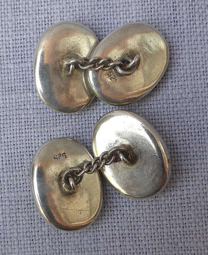 Pair of Silver Four Vices Cufflinks