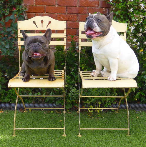 Pair of French Metal Bistro Chairs