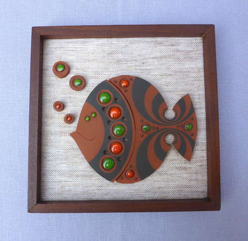 Hornsea Muramic Fish Wall Plaque