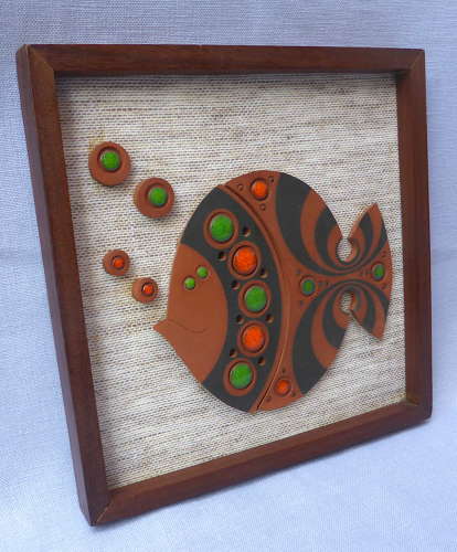 Hornsea Muramic Fish Wall Plaque