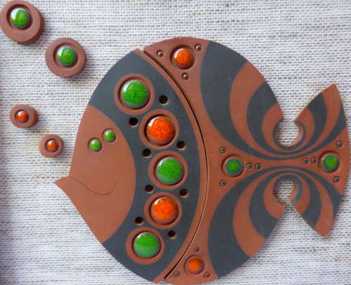 Hornsea Muramic Fish Wall Plaque