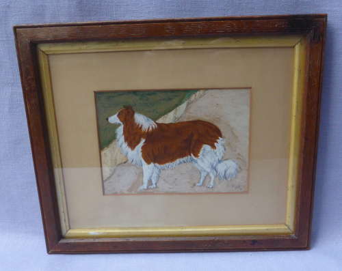 19th Century Painting of a Rough Collie Called Tip