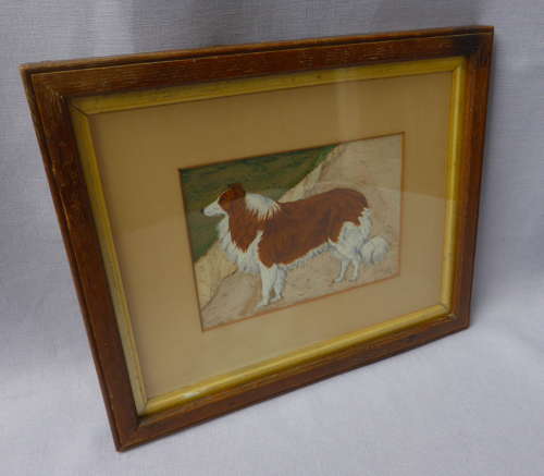 19th Century Painting of a Rough Collie Called Tip
