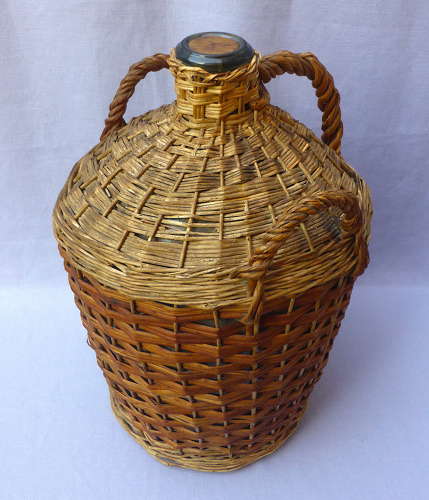 Large Wicker Covered Demijohn
