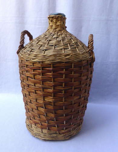 Large Wicker Covered Demijohn