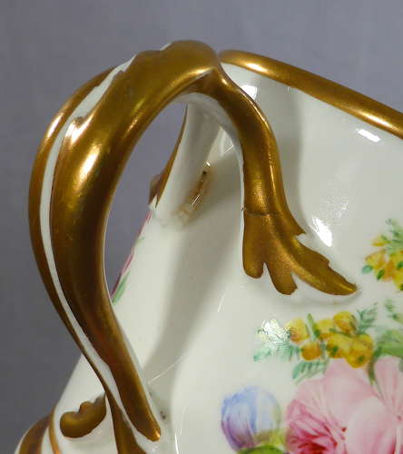 Handpainted 19th Century Floral Cider Mug